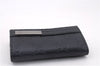 Authentic GUCCI Guccissima 6 Key Case Holder GG Leather 406662 Navy Box 9598E