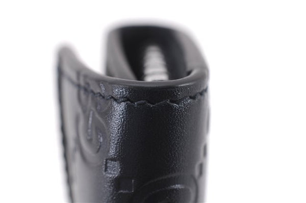 Authentic GUCCI Guccissima 6 Key Case Holder GG Leather 406662 Navy Box 9598E