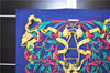 Authentic HERMES Carre 90 Scarf "LE MORS A LA CONETABLE" Silk Navy 9599D