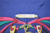 Authentic HERMES Carre 90 Scarf "LE MORS A LA CONETABLE" Silk Navy 9599D