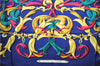 Authentic HERMES Carre 90 Scarf "LE MORS A LA CONETABLE" Silk Navy 9599D