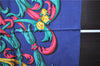 Authentic HERMES Carre 90 Scarf "LE MORS A LA CONETABLE" Silk Navy 9599D