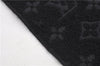 Authentic Louis Vuitton Echarpe Monogram Classic Muffler Wool M70520 Black 9599E