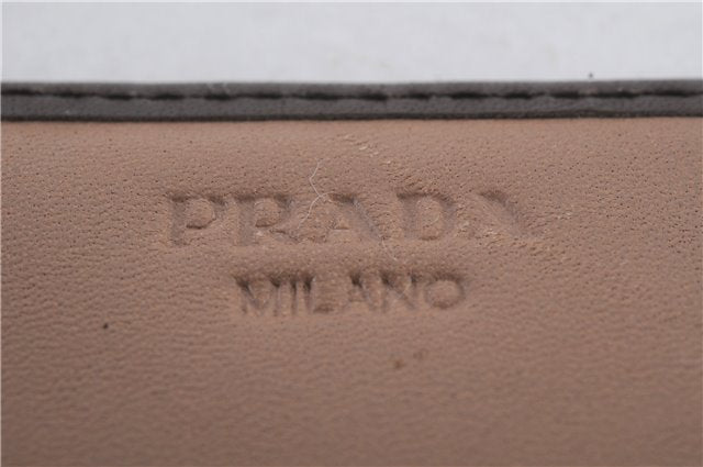 Authentic PRADA Soft Calf Leather Long Wallet Purse Brown 1M1132 Box 9600C