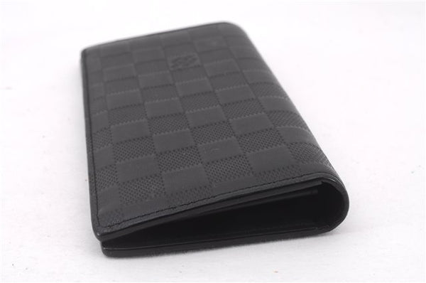 Authentic Louis Vuitton Damier Infini Portefeuille Brazza Wallet LV Box 9600E