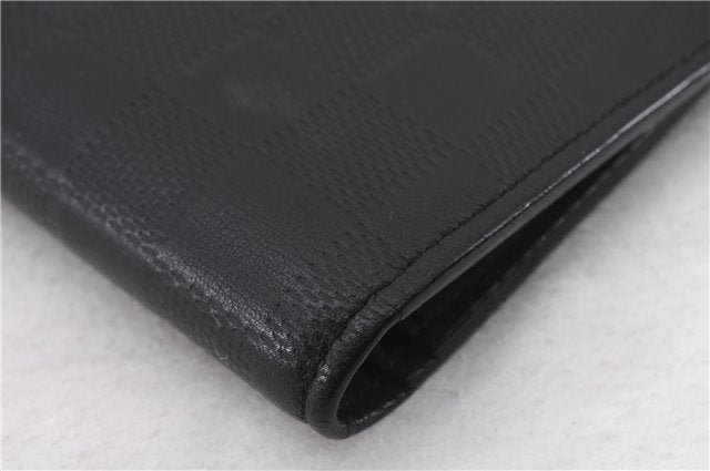 Authentic Louis Vuitton Damier Infini Portefeuille Brazza Wallet LV Box 9600E