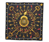 Authentic HERMES Carre 90 Scarf Key Tassel Motif Silk Black 9601D