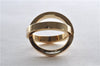 Authentic HERMES Scarf Ring Cosmos Bijouterie Fantaisie Gold Tone Box 9601E