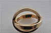 Authentic HERMES Scarf Ring Cosmos Bijouterie Fantaisie Gold Tone Box 9601E