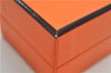 Authentic HERMES Scarf Ring Cosmos Bijouterie Fantaisie Gold Tone Box 9601E