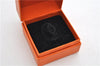 Authentic HERMES Scarf Ring Cosmos Bijouterie Fantaisie Gold Tone Box 9601E