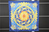 Authentic HERMES Carre 90 Scarf "LUNA PARK" Silk Blue 9603D