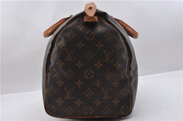 Authentic Louis Vuitton Monogram Speedy 35 Hand Bag M41524 LV 9606C