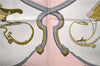 Authentic HERMES Carre 90 Scarf "SPRINGS" Silk Pink 9606D