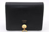 Authentic FENDI By The Way Bifold Mini Wallet Purse Leather Black Box 9606E