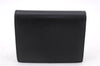 Authentic FENDI By The Way Bifold Mini Wallet Purse Leather Black Box 9606E