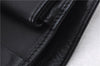 Authentic FENDI By The Way Bifold Mini Wallet Purse Leather Black Box 9606E