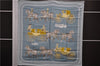 Authentic HERMES Carre 90 Scarf "Coach & Saddle" Silk Light Blue 9607D