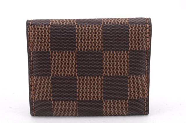 Authentic Louis Vuitton Damier Cufflinks Accessory Case Pouch M64681 LV 9607E