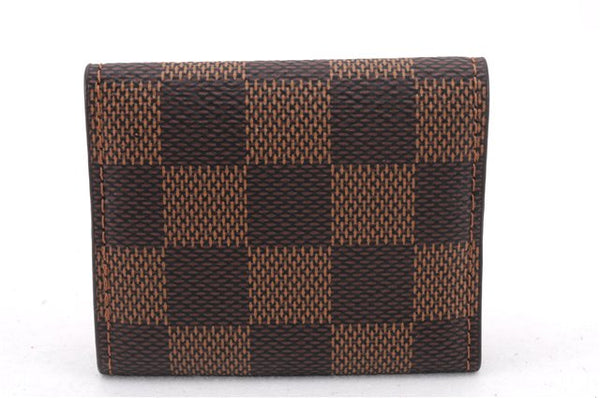 Authentic Louis Vuitton Damier Cufflinks Accessory Case Pouch M64681 LV 9607E