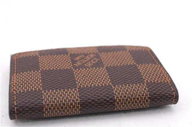 Authentic Louis Vuitton Damier Cufflinks Accessory Case Pouch M64681 LV 9607E