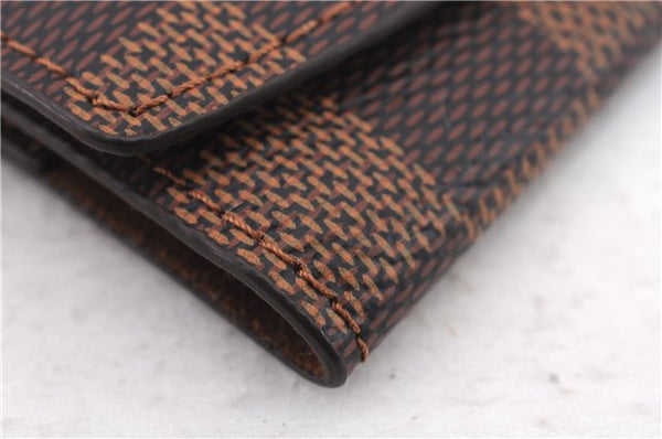 Authentic Louis Vuitton Damier Cufflinks Accessory Case Pouch M64681 LV 9607E