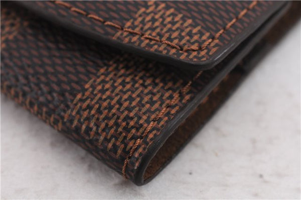 Authentic Louis Vuitton Damier Cufflinks Accessory Case Pouch M64681 LV 9607E