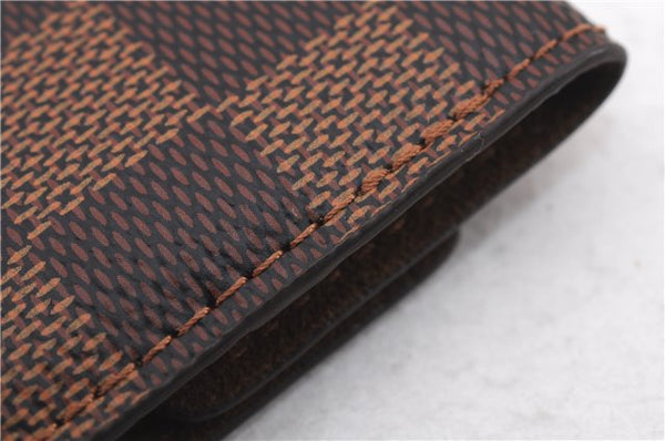 Authentic Louis Vuitton Damier Cufflinks Accessory Case Pouch M64681 LV 9607E