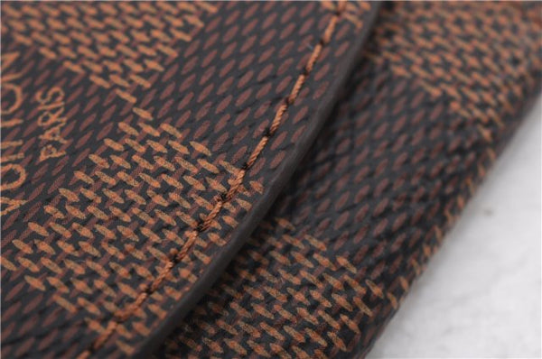 Authentic Louis Vuitton Damier Cufflinks Accessory Case Pouch M64681 LV 9607E