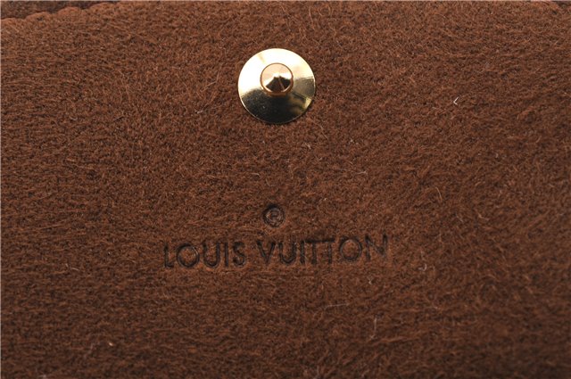 Authentic Louis Vuitton Damier Cufflinks Accessory Case Pouch M64681 LV 9607E
