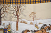 Authentic HERMES Carre 90 Scarf "I'Hiver en Poste" Silk Navy 9608D