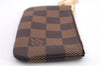 Authentic Louis Vuitton Damier Pochette Cles Coin Purse Case N62658 LV Box 9608E