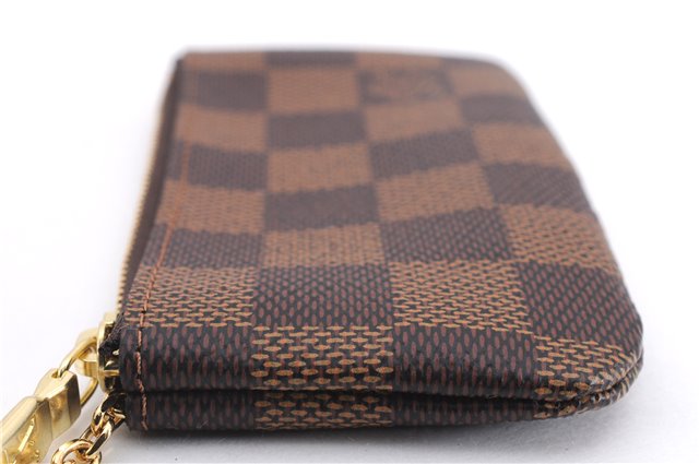 Authentic Louis Vuitton Damier Pochette Cles Coin Purse Case N62658 LV Box 9608E