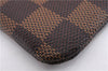 Authentic Louis Vuitton Damier Pochette Cles Coin Purse Case N62658 LV Box 9608E