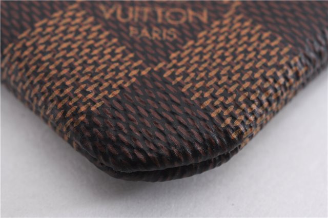 Authentic Louis Vuitton Damier Pochette Cles Coin Purse Case N62658 LV Box 9608E