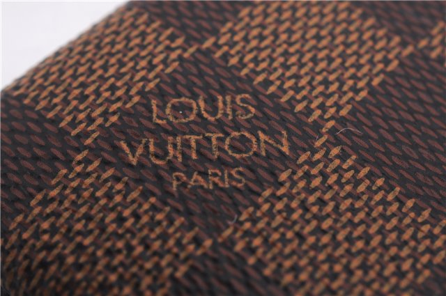 Authentic Louis Vuitton Damier Pochette Cles Coin Purse Case N62658 LV Box 9608E