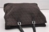 Authentic FENDI Zucchino Shoulder Hand Bag Canvas Leather Brown 9608F