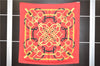 Authentic HERMES Carre 90 Scarf "EPERON D'OR" Silk Red 9610D