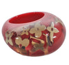 Authentic Louis Vuitton Berg Uncle John Ring Size 7 Red Clear M65776 LV 9610E