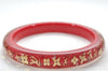 Authentic Louis Vuitton Uncle John TPM Bangle Bracelet Red LV 9611E