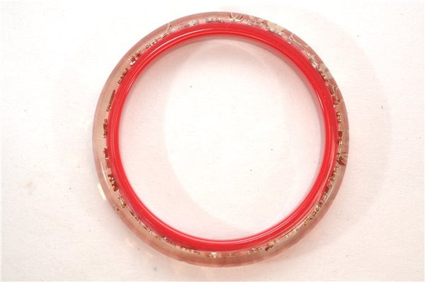 Authentic Louis Vuitton Uncle John TPM Bangle Bracelet Red LV 9611E