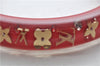 Authentic Louis Vuitton Uncle John TPM Bangle Bracelet Red LV 9611E