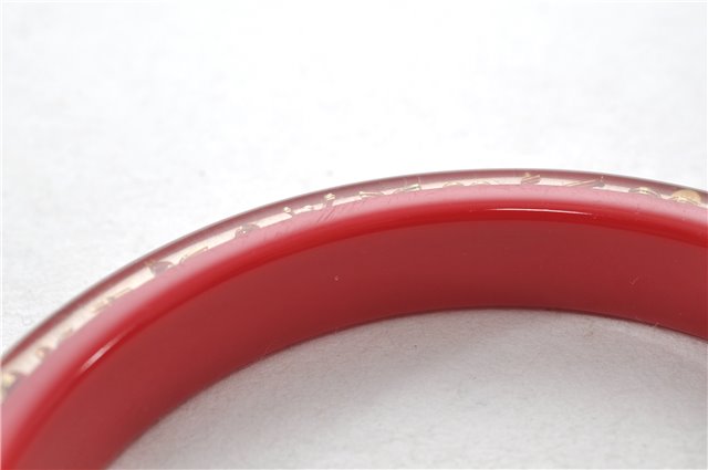 Authentic Louis Vuitton Uncle John TPM Bangle Bracelet Red LV 9611E