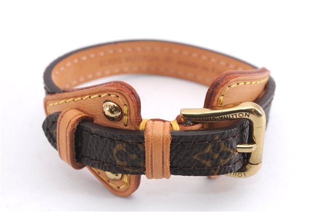 Authentic Louis Vuitton Monogram Bracelet Teda PM Bangle M92484 LV 9612E