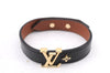 Authentic Louis Vuitton Bracelet LV Iconic Size 19 Black M8085E LV 9613E