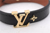 Authentic Louis Vuitton Bracelet LV Iconic Size 19 Black M8085E LV 9613E