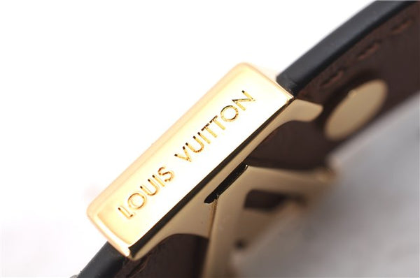 Authentic Louis Vuitton Bracelet LV Iconic Size 19 Black M8085E LV 9613E