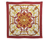 Authentic HERMES Carre 90 Scarf "Eperon d'or" Silk Bordeaux Red 9614D