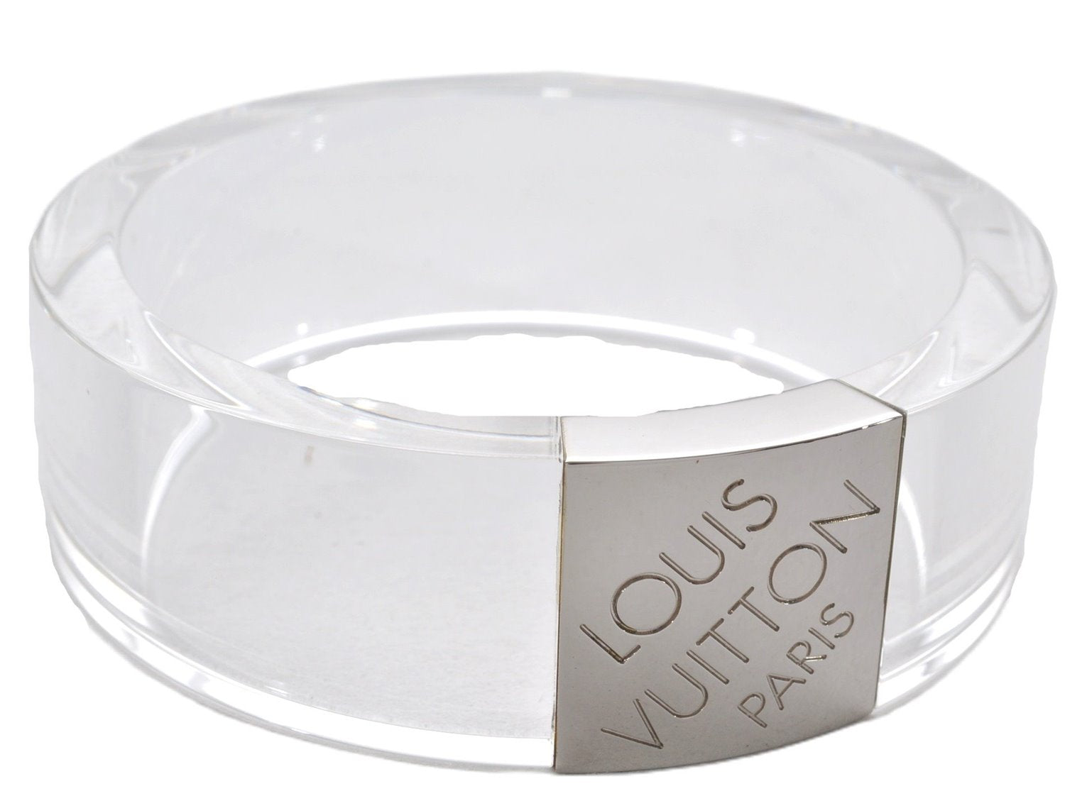 Authentic Louis Vuitton Night Clubber MM Bangle Bracelet Clear M92199 LV 9615E