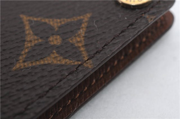 Auth Louis Vuitton Monogram Porte Cartes Credit Pression M60937 Card Case 9616C